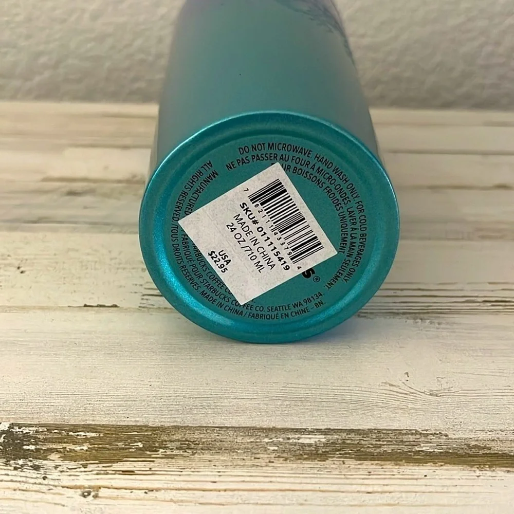 Starbucks Hawaii Collection 24 OZ Stainless Steel Ombré Cold Cup.